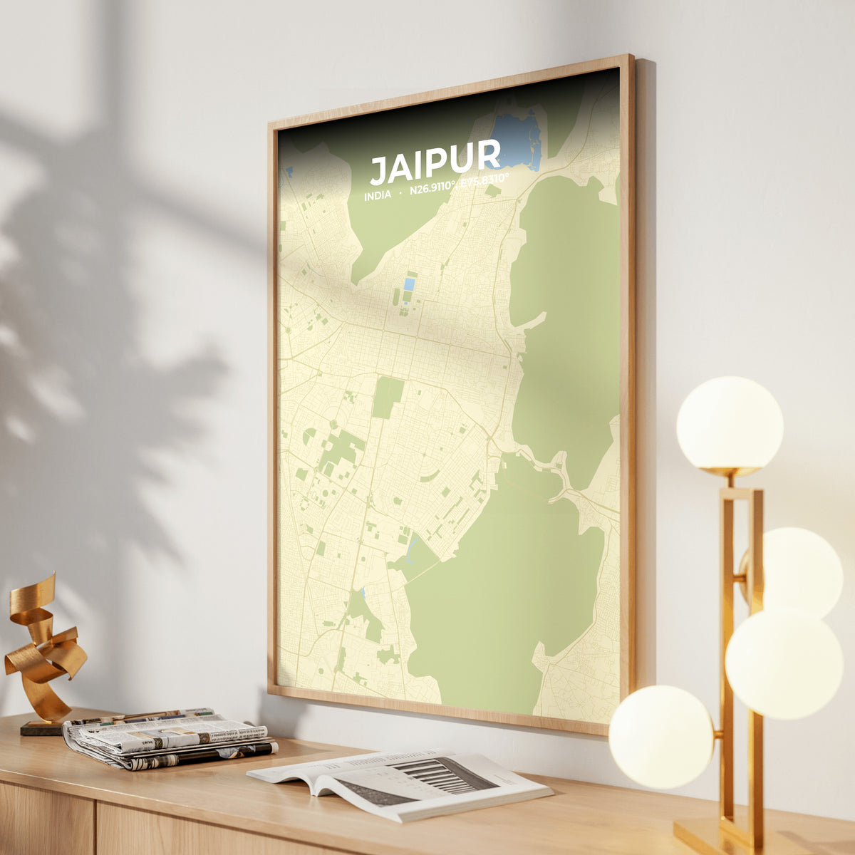 Jaipur Drift Map Poster