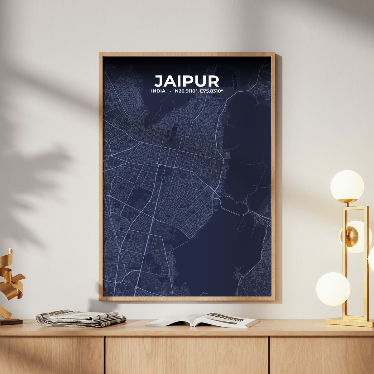 Jaipur Tide Map Poster