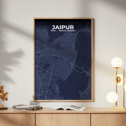 Jaipur Tide Map Poster
