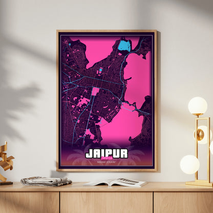 Jaipur GTA Map Poster