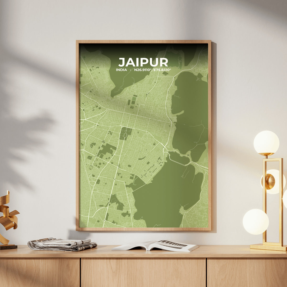Jaipur Grove Map Poster