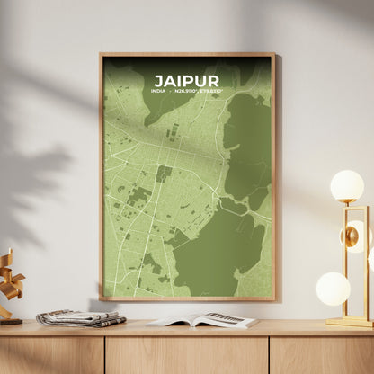 Jaipur Grove Map Poster