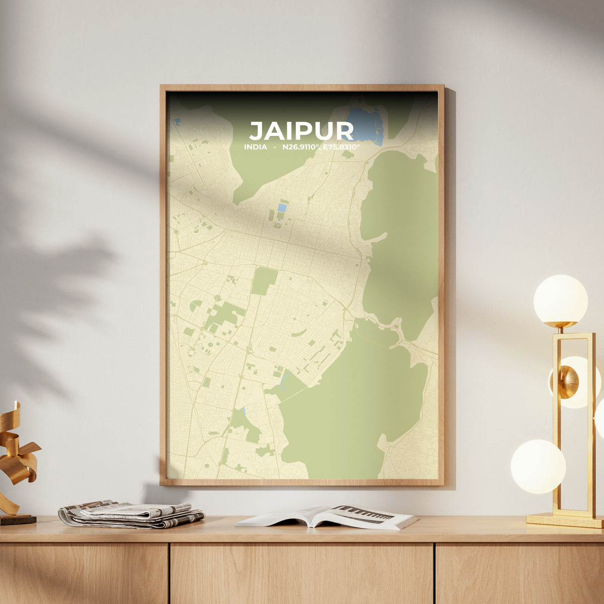 Jaipur Drift Map Poster