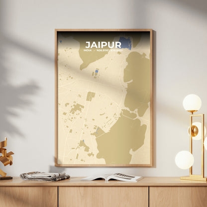 Jaipur Barn Map Poster