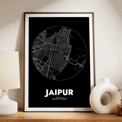 Jaipur Spot Map Poster