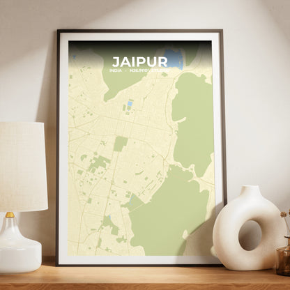 Jaipur Drift Map Poster