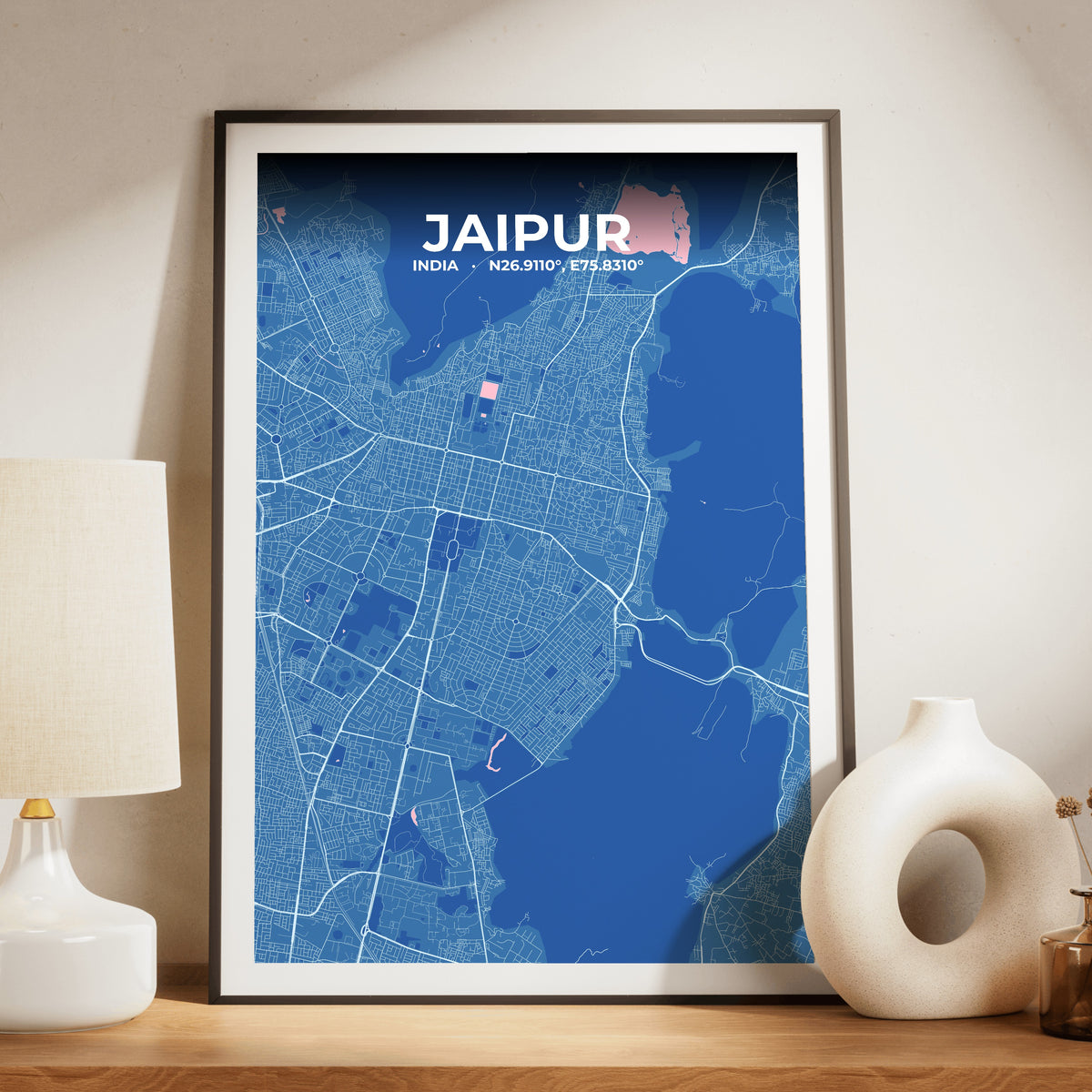 Jaipur Candy Map Poster