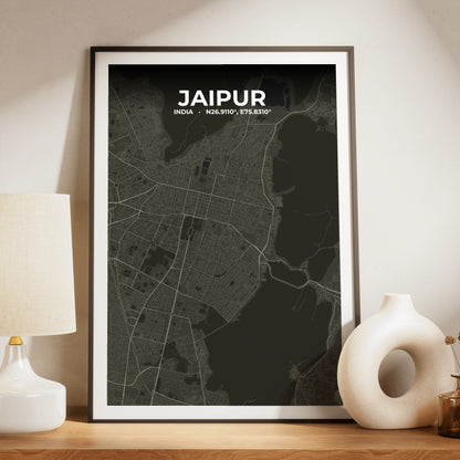 Jaipur Sable Map Poster