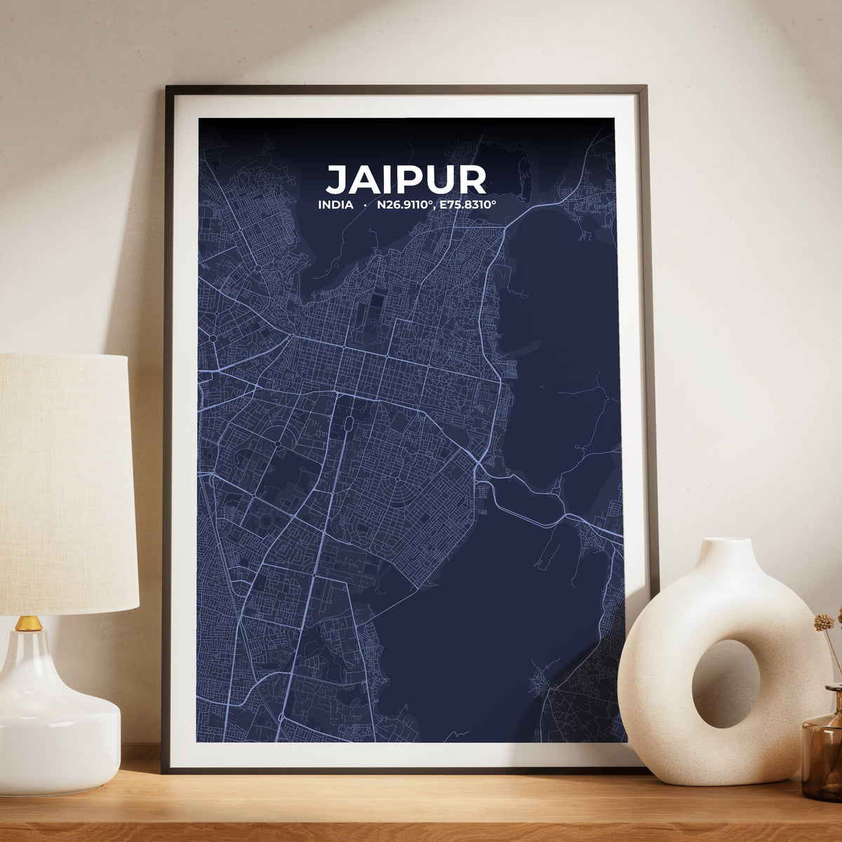 Jaipur Tide Map Poster