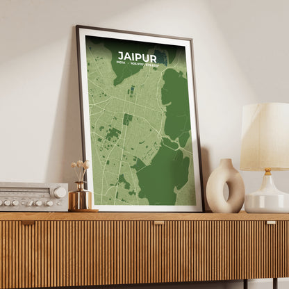 Jaipur Clay Map Poster
