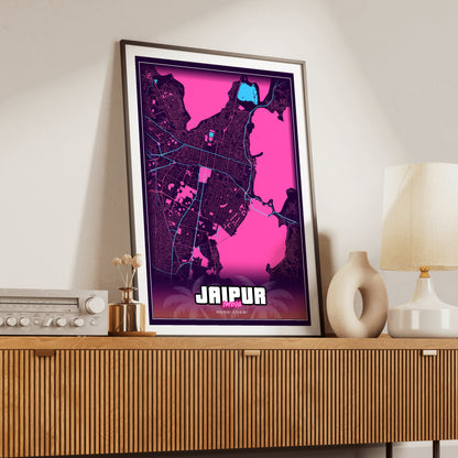 Jaipur GTA Map Poster