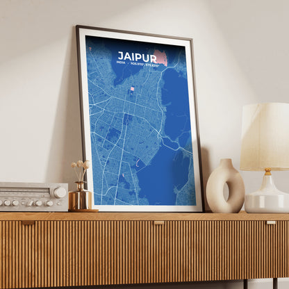Jaipur Candy Map Poster