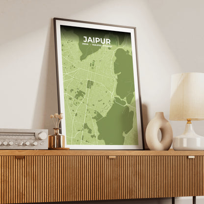 Jaipur Grove Map Poster