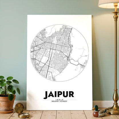 Jaipur Spot Map Poster