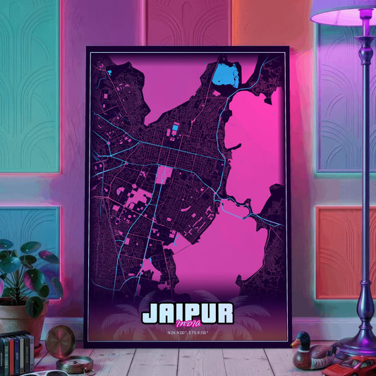 Jaipur GTA Map Poster