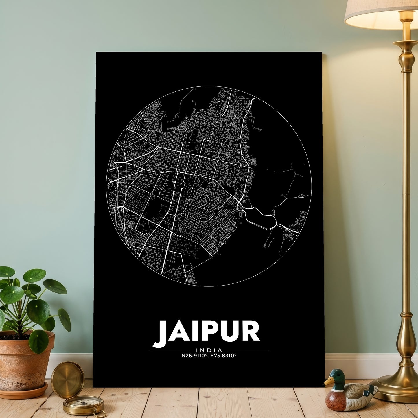 Jaipur Spot Map Poster