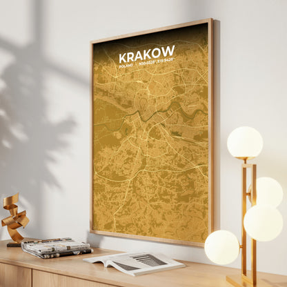 Krakow Forge Map Poster