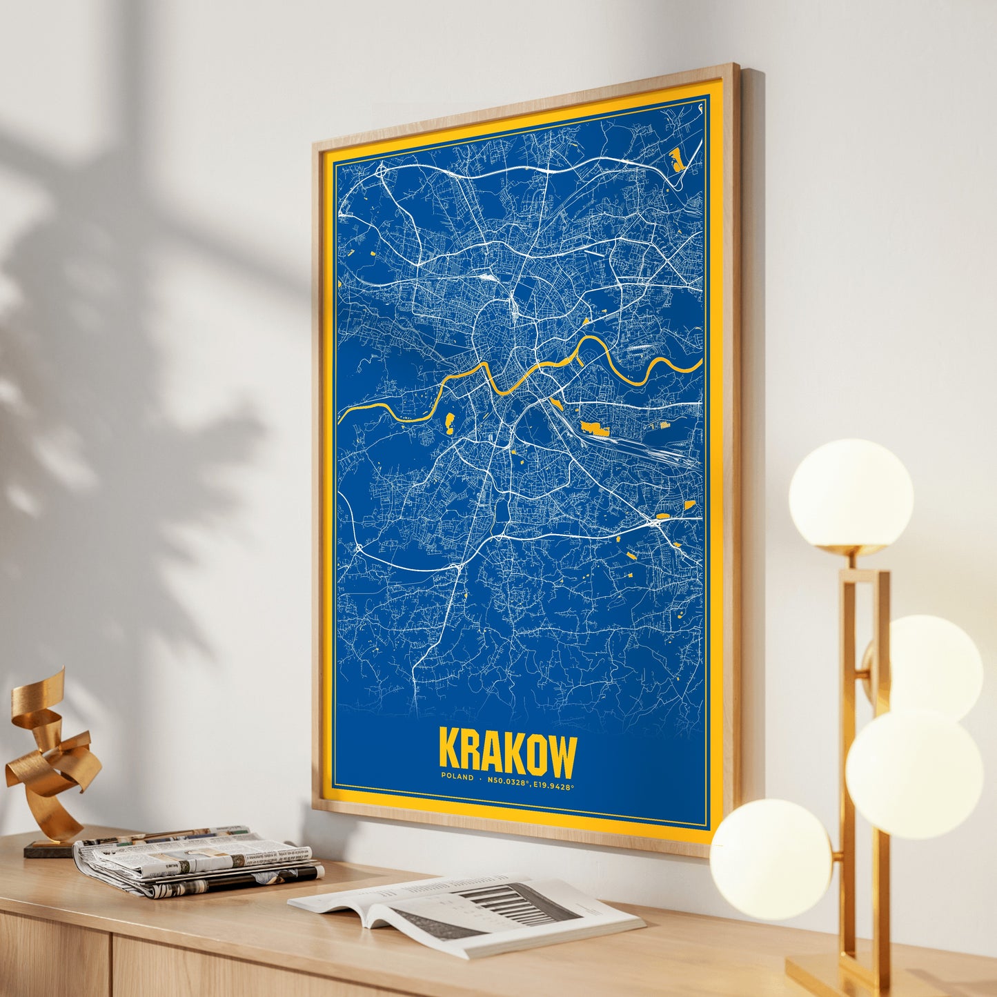 Krakow Blockbuster Map Poster