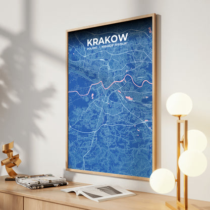 Krakow Candy Map Poster