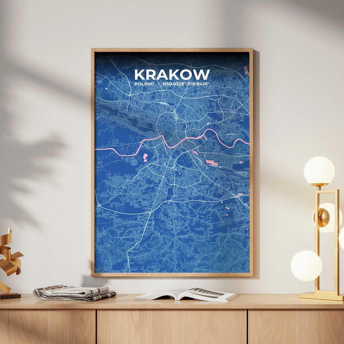 Krakow Candy Map Poster
