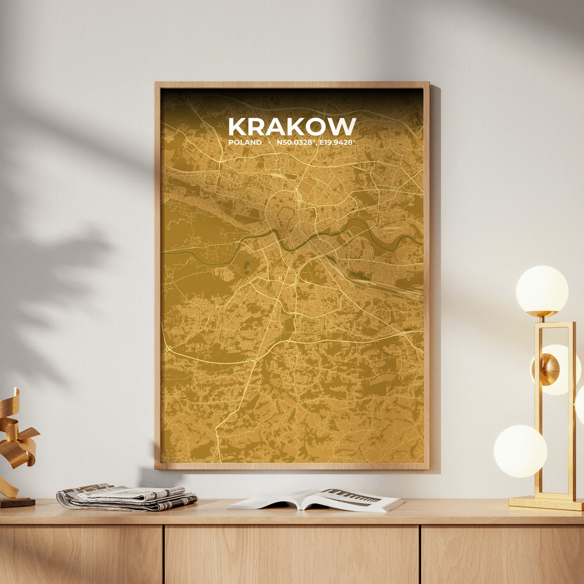 Krakow Forge Map Poster