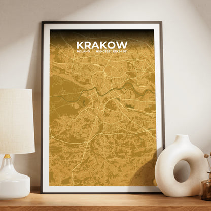 Krakow Forge Map Poster