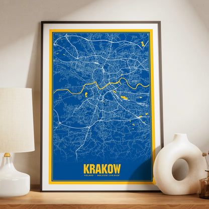 Krakow Blockbuster Map Poster