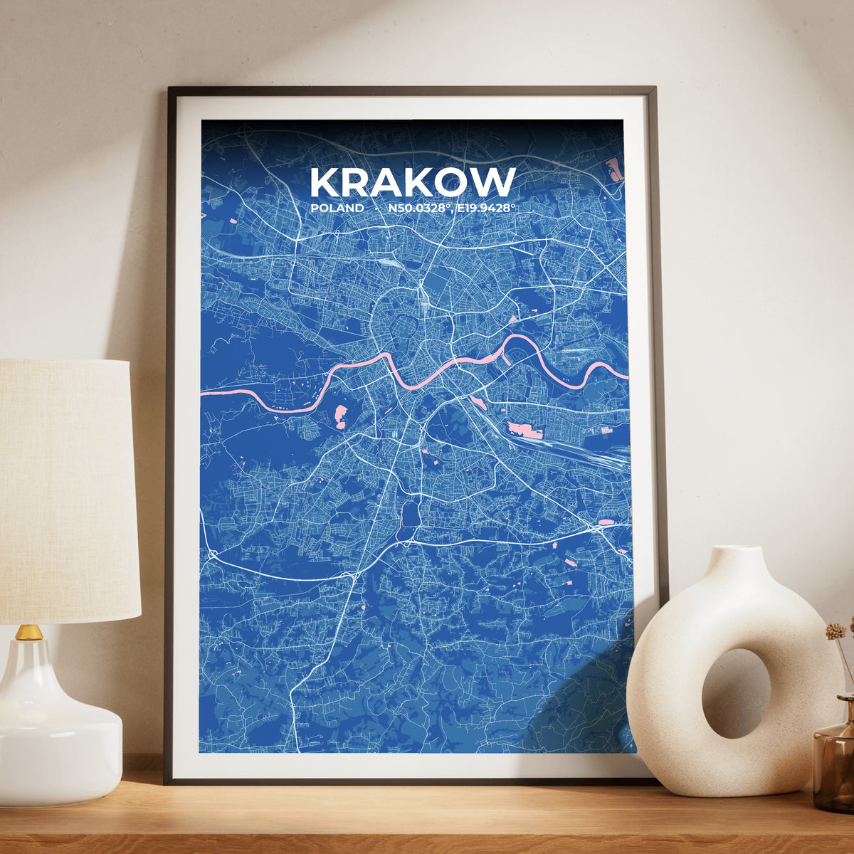 Krakow Candy Map Poster