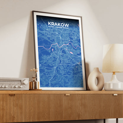 Krakow Candy Map Poster