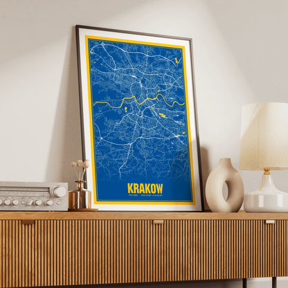 Krakow Blockbuster Map Poster