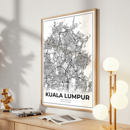 Kuala Lumpur Modern Map Poster