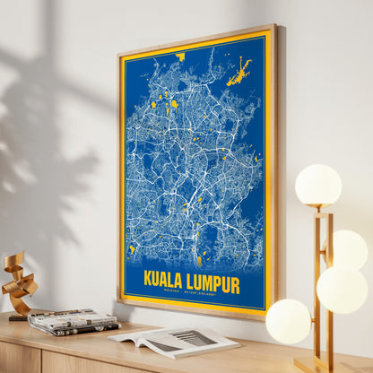 Kuala Lumpur Blockbuster Map Poster