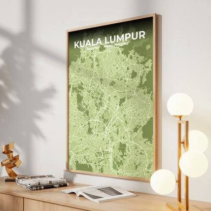 Kuala Lumpur Grove Map Poster