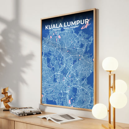 Kuala Lumpur Candy Map Poster