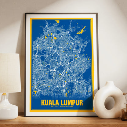 Kuala Lumpur Blockbuster Map Poster