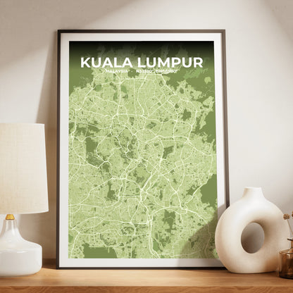 Kuala Lumpur Grove Map Poster