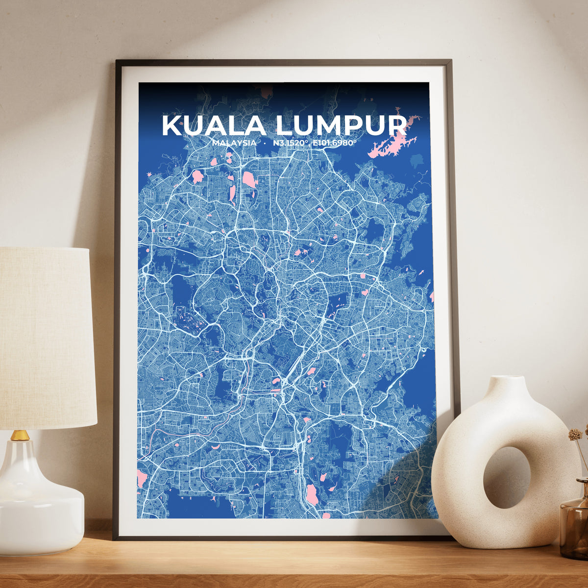 Kuala Lumpur Candy Map Poster