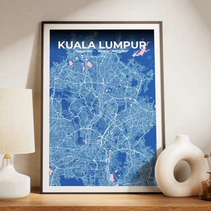 Kuala Lumpur Candy Map Poster