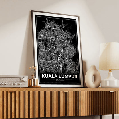 Kuala Lumpur Modern Map Poster