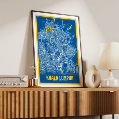 Kuala Lumpur Blockbuster Map Poster