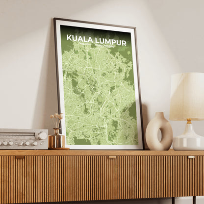Kuala Lumpur Grove Map Poster