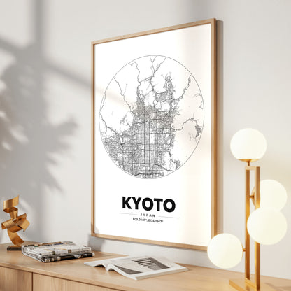Kyoto Spot Map Poster