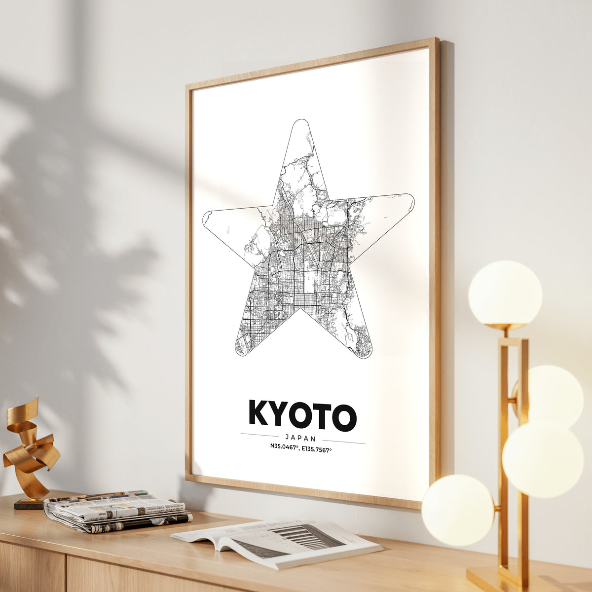 Kyoto Star Map Poster
