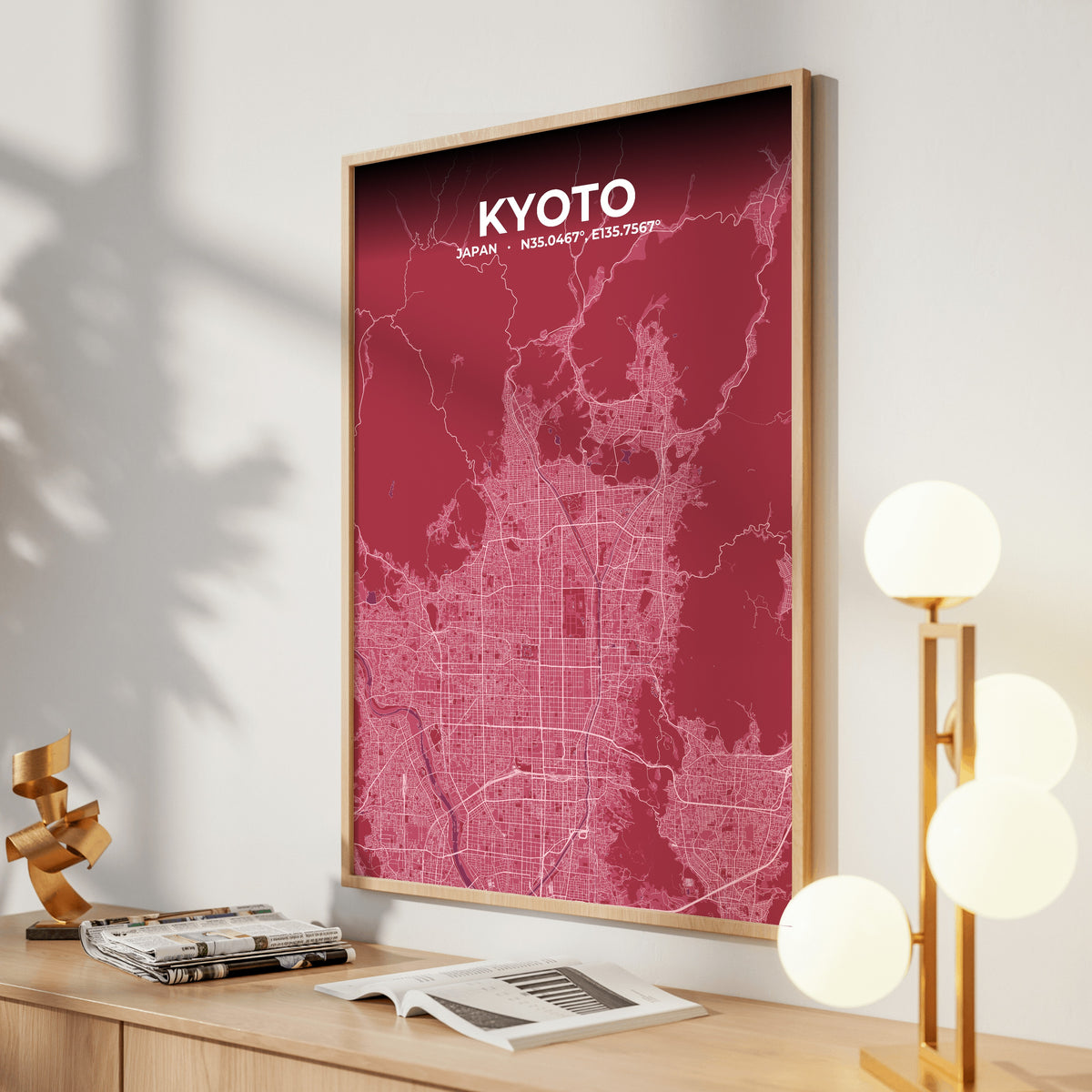 Kyoto Scarlet Map Poster