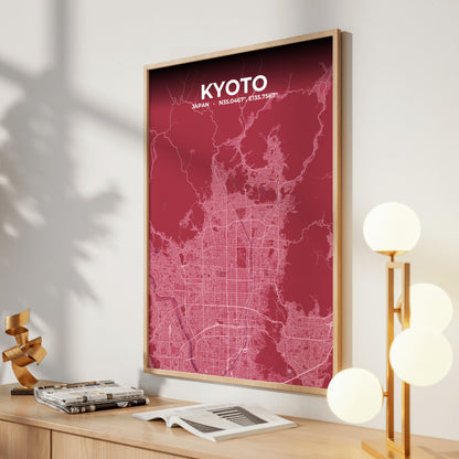Kyoto Scarlet Map Poster