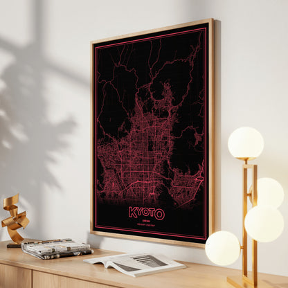 Kyoto Phosphor Map Poster - System Alert