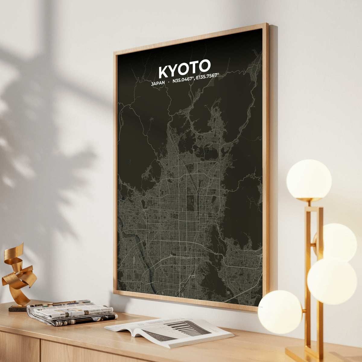 Kyoto Sable Map Poster