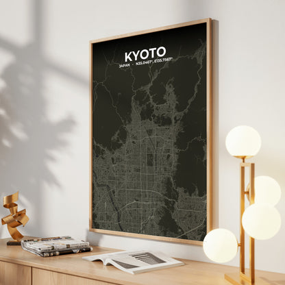 Kyoto Sable Map Poster