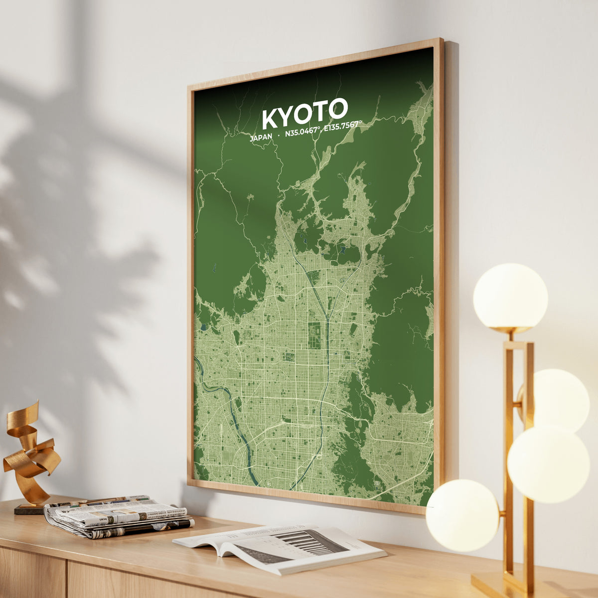 Kyoto Clay Map Poster