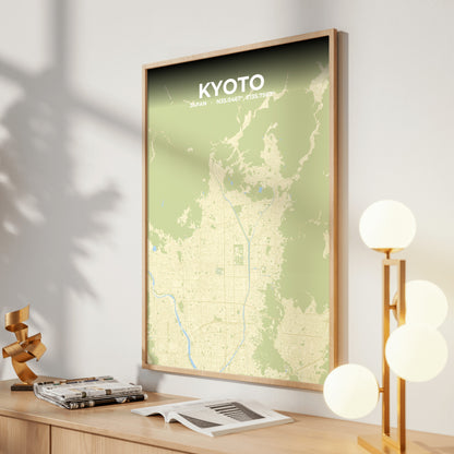 Kyoto Drift Map Poster